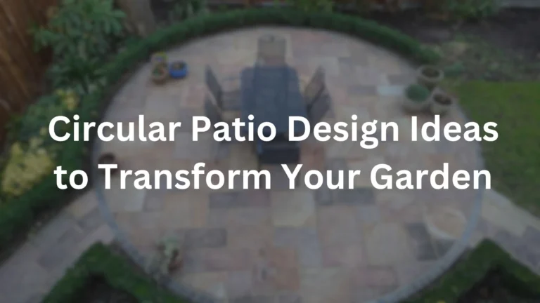 Circular Patio Design Ideas to Transform Your Garden